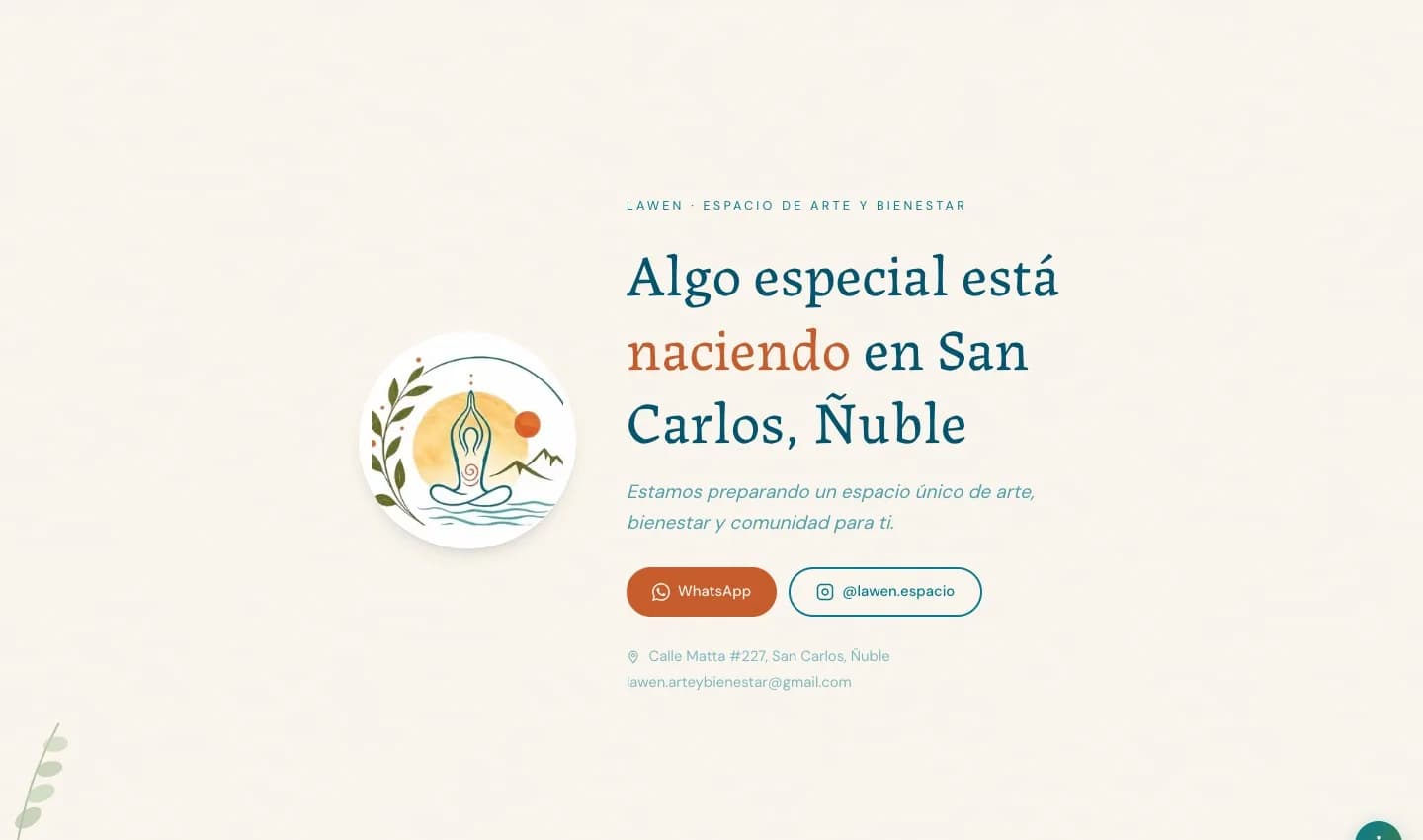 Portada del sitio de LAWEN